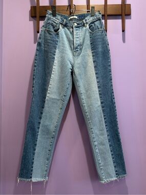 PacSun jeans high rise straight leg two tone 26